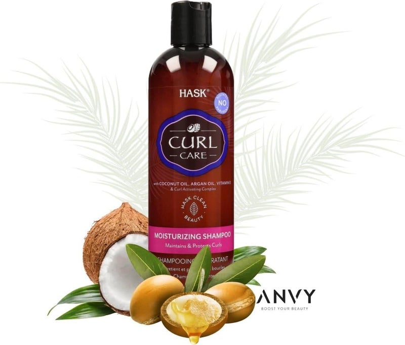 Hask Curl Care Shampoo For All Curl Patterns, Color Safe, And Cruelty-Free - 1 355ml Bottle - Image 3